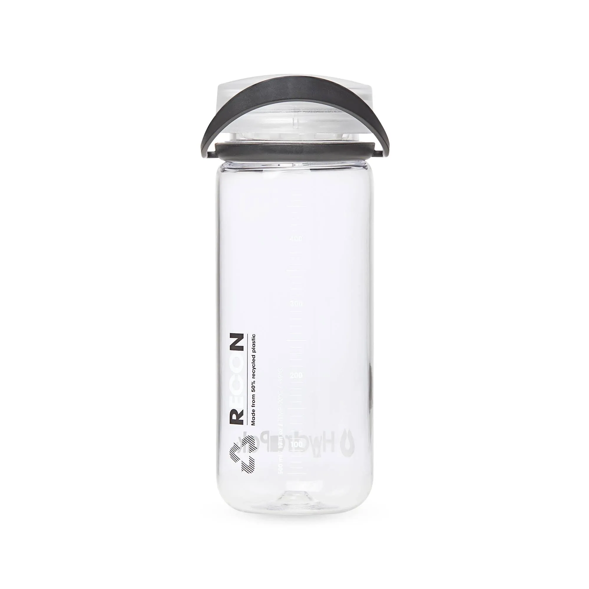 Hydrapak Recon 500ml Bottle - Clear Black White