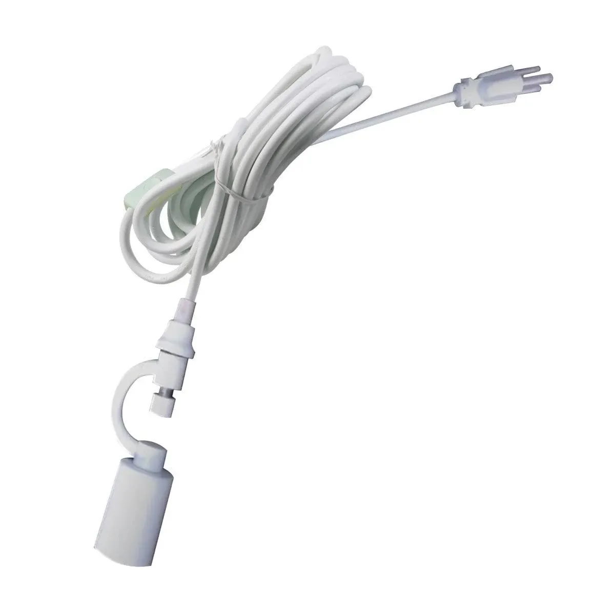 Plug in Swag Pendant Conversion Kit White- Turn Any Lampshade into a Hanging Swag Lamp in Seconds - Perfect for Apartments, dorms - No Wiring Needed