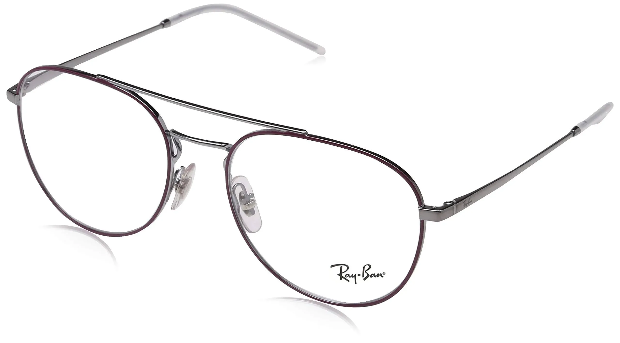 Ray-Ban RX6414-2980 EYEGLASSES GUNMETAL TOP BORDEAUX 55MM