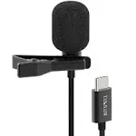 Cubilux USB C Microphone, Type C Lavalier Lapel Clip MIC Compatible with Samsung Galaxy S24/S23/S22/S21Ultra Tab S9/S8/S7/S6, iPhone 15, iPhone 15 Pro Max, iPad Pro, Pixel 8/7/6 Pro 7a/6a, 10 Feet