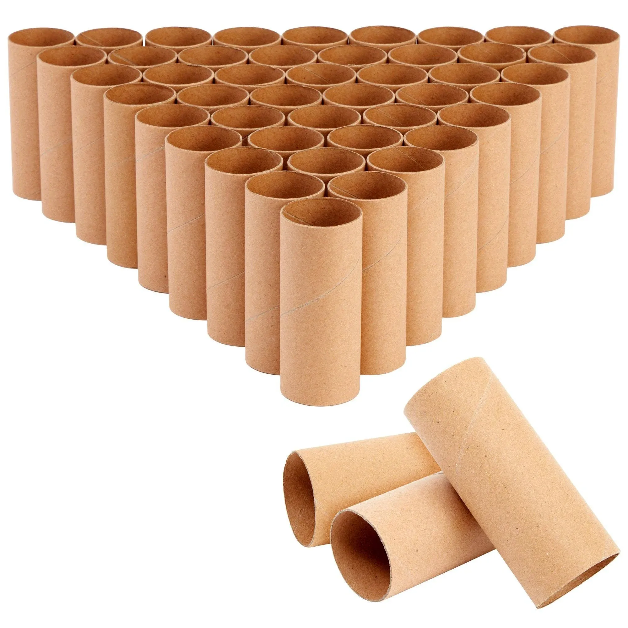 48 Pack Empty Toilet Paper Rolls For Crafts, Brown Cardboard Tubes For Diy, Clas