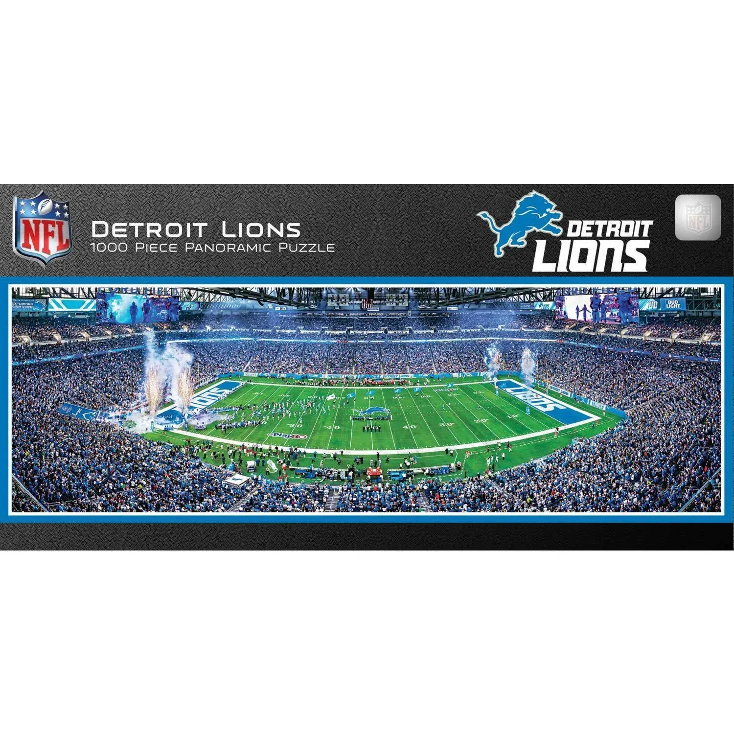 Detroit Lions Stadium Panoramic Puzzle 1000 Pieces