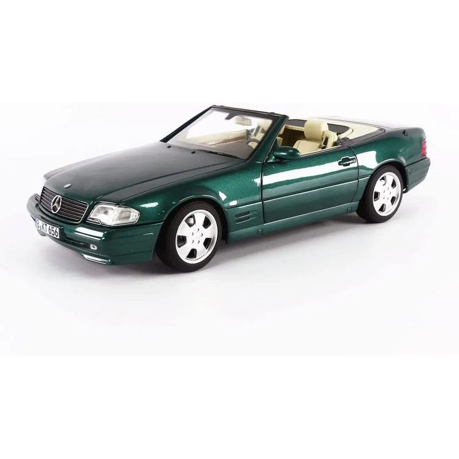 Mercedes-Benz 500 SL Year 1999 Green Metallic 1:18 Norev