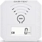 DAB-TEK Carbon Monoxide Detector Gas Detector for Home or Travel. This Multi-use CO Gas Detector can be Used as a Portable Carbon Monoxide Detector/Travel Gas Detector. Battery Powered Detector