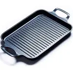 S·KITCHN Nonstick Grill Pan, Induction Stove Top Grill Plate, Glass Grilling Pan for Indoor, Gas Range Grill Panel/Skillet