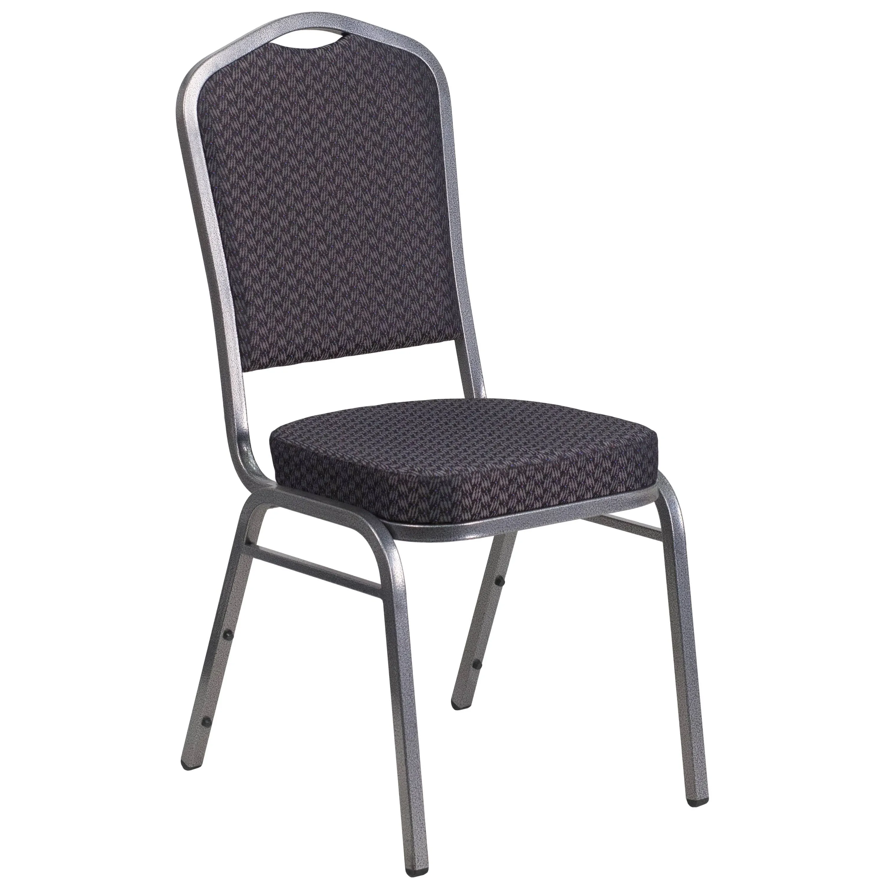 Flash Furniture Hercules Series Crown Back Stacking Banquet Chair in Black ...