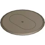 Steel City P 68 DRC Brn Floor Box Cover, Round, 6 in, Brown