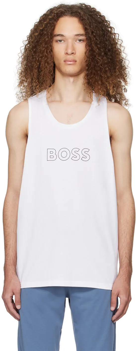 Boss by Hugo Boss Men's Beach Logo Tank Top