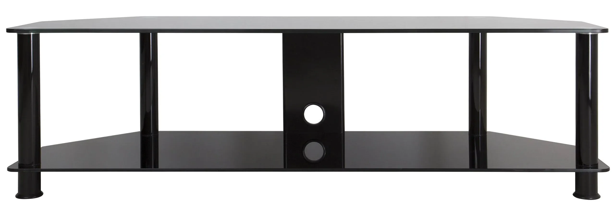 Sdc1400cmbba Tv Stand With Cable Management For Up To 65inch Tvs Black Glass Bla