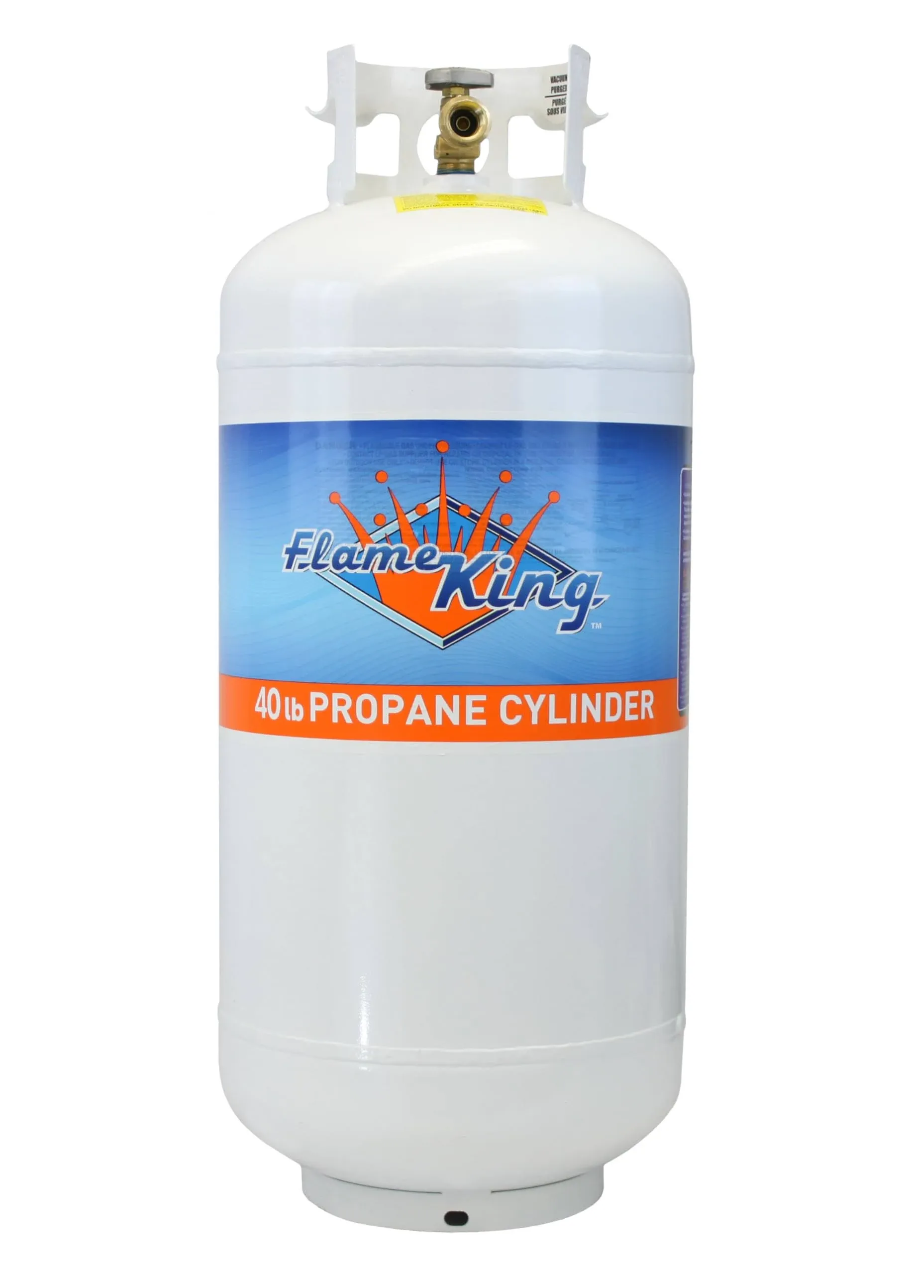 Flame King YSN401a 40 Pound Steel Propane Tank Cylinder with Overflow Protection ...