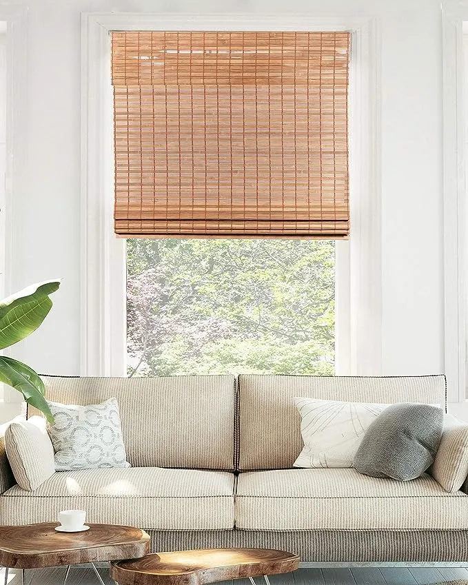 CHICOLOGY Bamboo Roman Shades Blinds