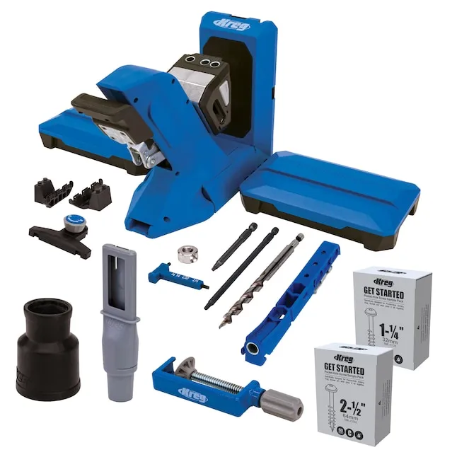 Kreg Tool KPHJ720PRO Pocket-Hole Jig 720 PRO - Durable Kreg Pocket-Hole Jig - Easy Clamping & Adjusting - Includes Kreg Pocket-Hole Screws - For Materials 1/2" to 1 1/2" Thick