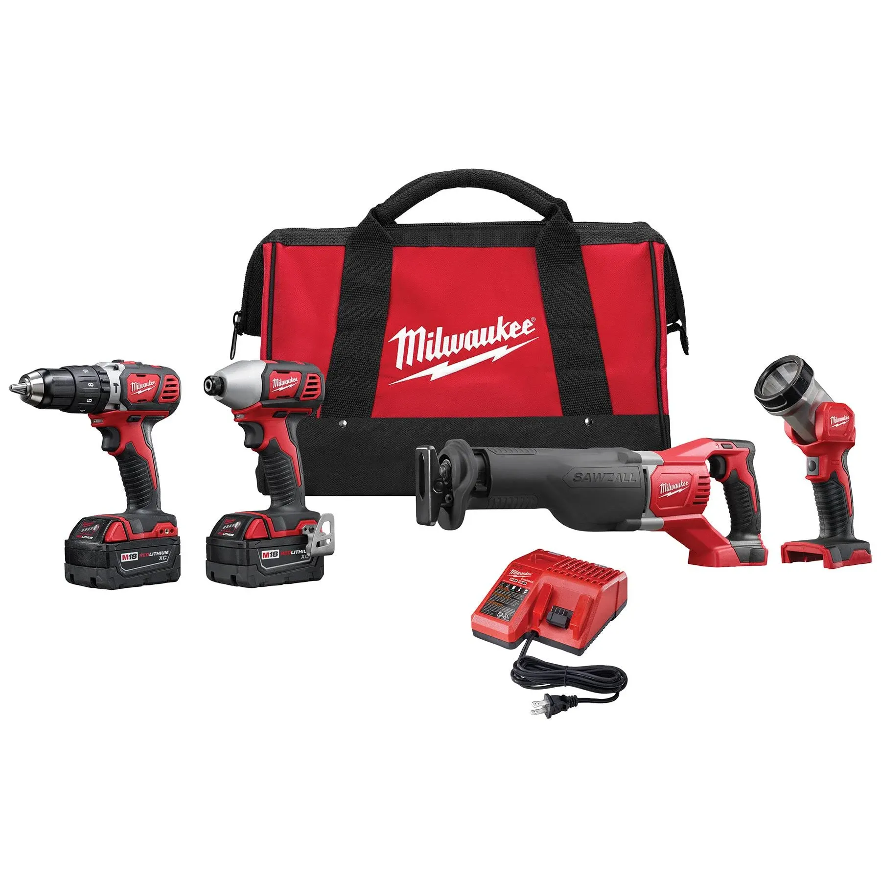 Milwaukee 2696-24 M18 Cordless Compact Combo Tool Kit