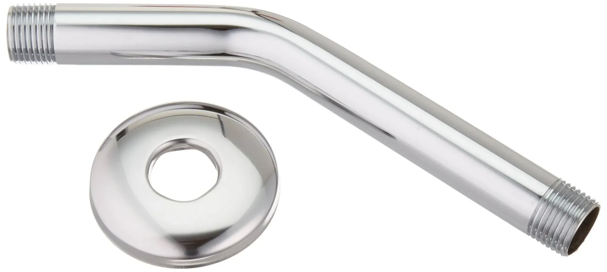 319-103 8&#034; Shower Arm &amp; Flange,  Metal Chrome Finish, .5-In. Male Iron Pipe