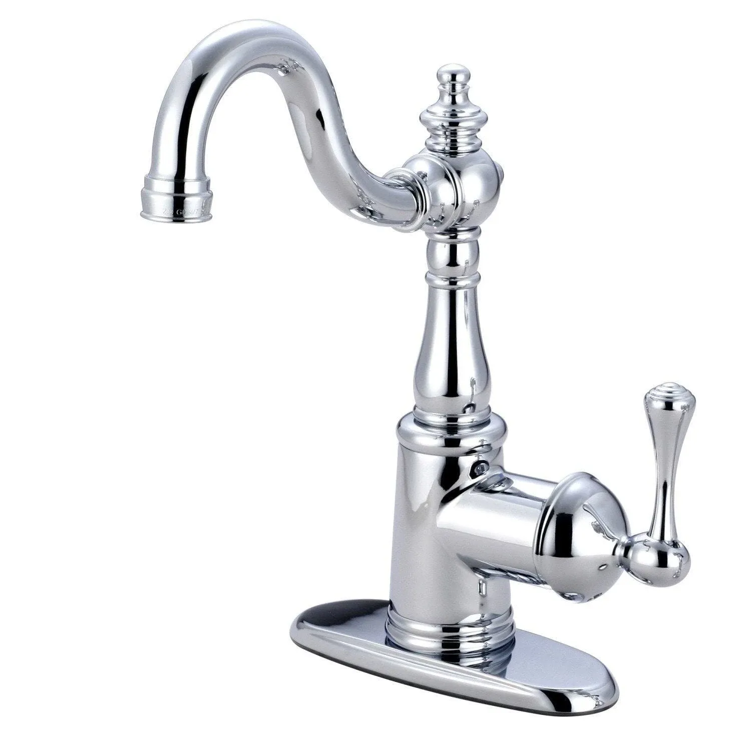 Kingston Brass KS7491BL English Vintage Bar Faucet with Cover Plate, Polished...