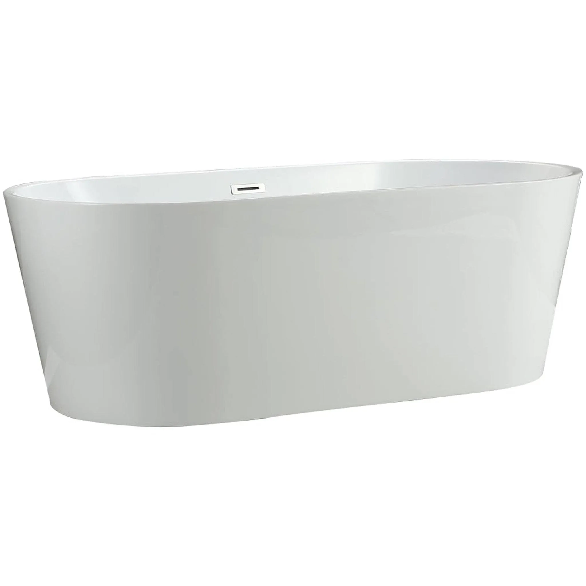 Lumina 59 inch x 29.5 inch Soaking Bathtub, White