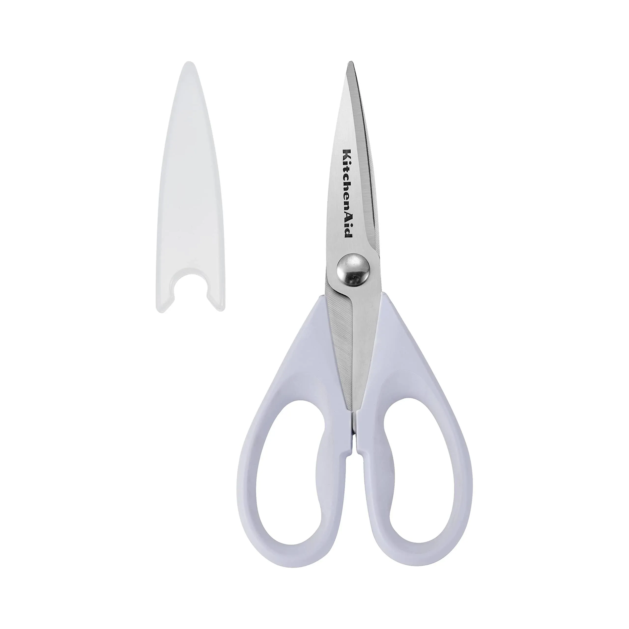 KitchenAid All Purpose Shears with Protective Sheath, Black Handle Color: Lavender