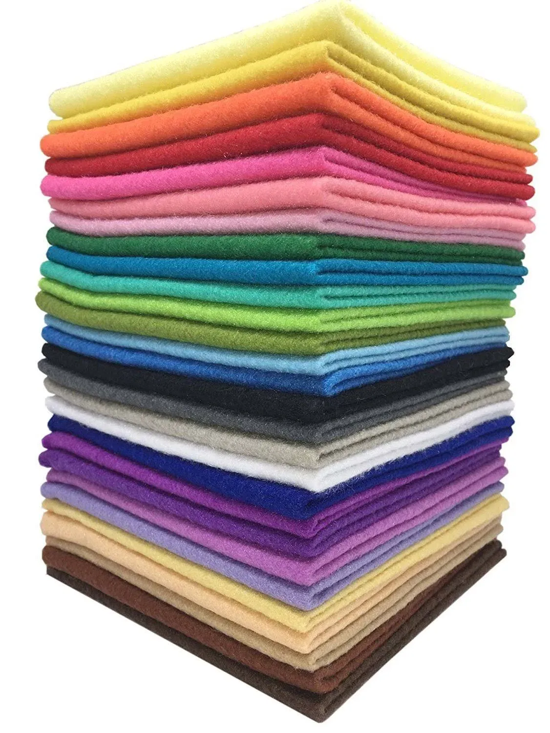 Felt Squares 28pcs 12&#034; x 12&#034; 30 x 30cm 1.4mm Thick Soft Felt Fabric Sheet Non...