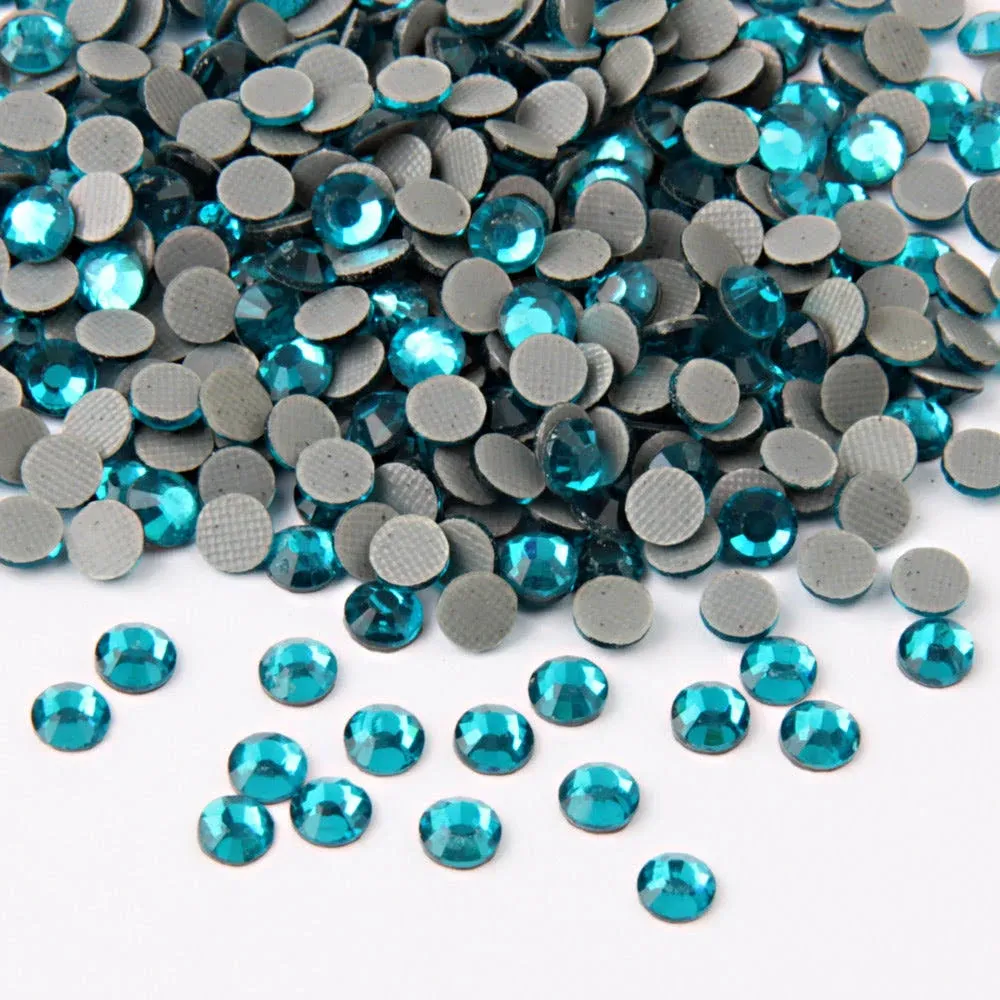 Beadsland Crystal Hotfix Rhinestone,Machine Cut Stone - Indicolite