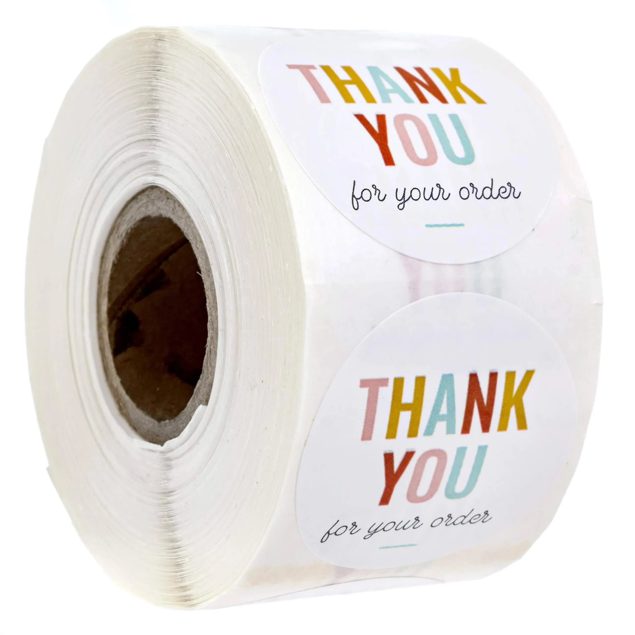 Thank You for Your Order Stickers / 500 Business Appreciation Labels / 1.5&#034; M...