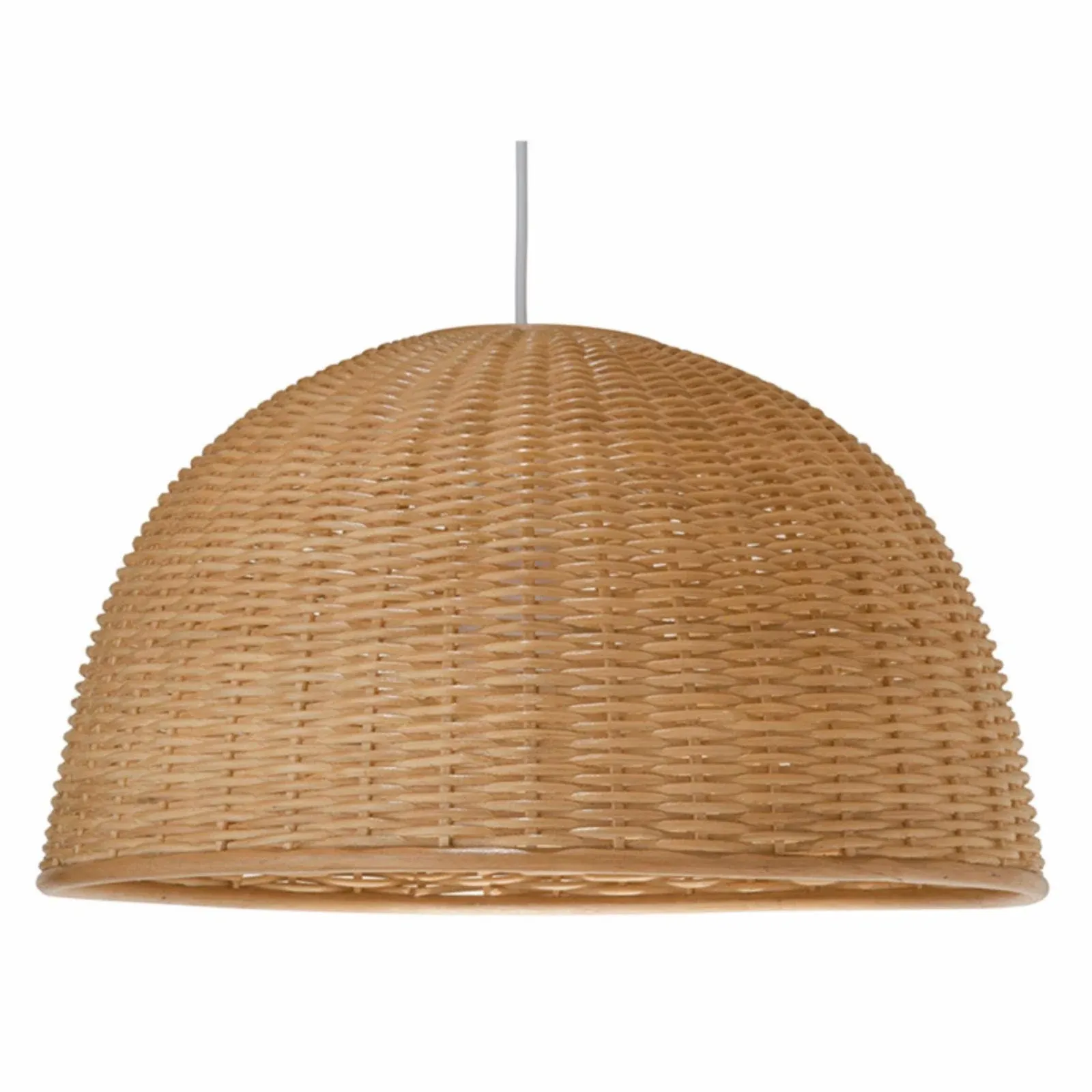 KOUBOO 1050031 Wicker Dome Shaped Pendant Lamp, Natural