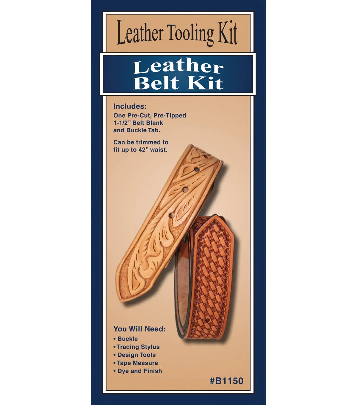 Realeather(R) Crafts Veg-Tan Belt Blank-1.5&#034;