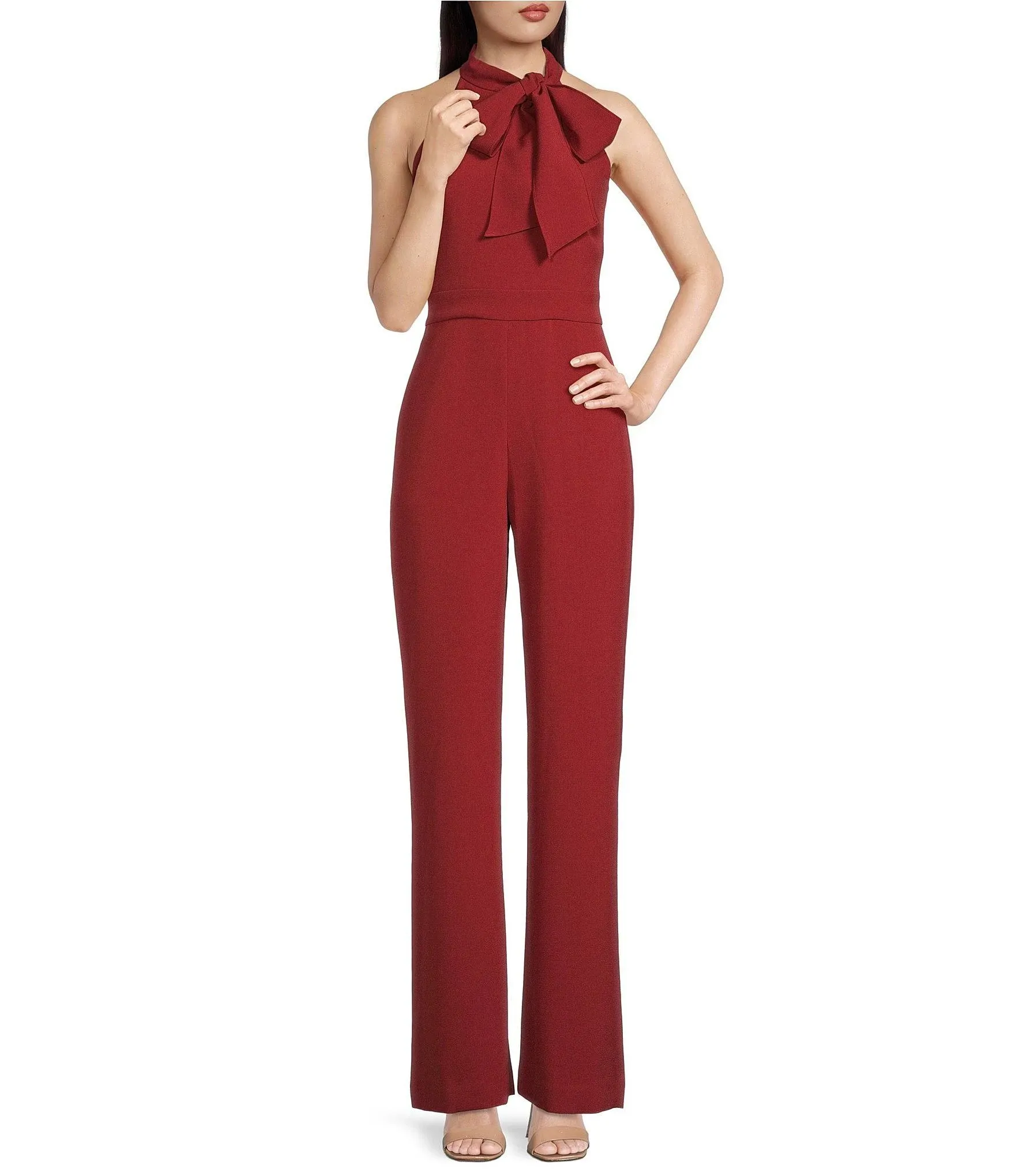 Women's Vince Camuto Crepe Bow Jumpsuit