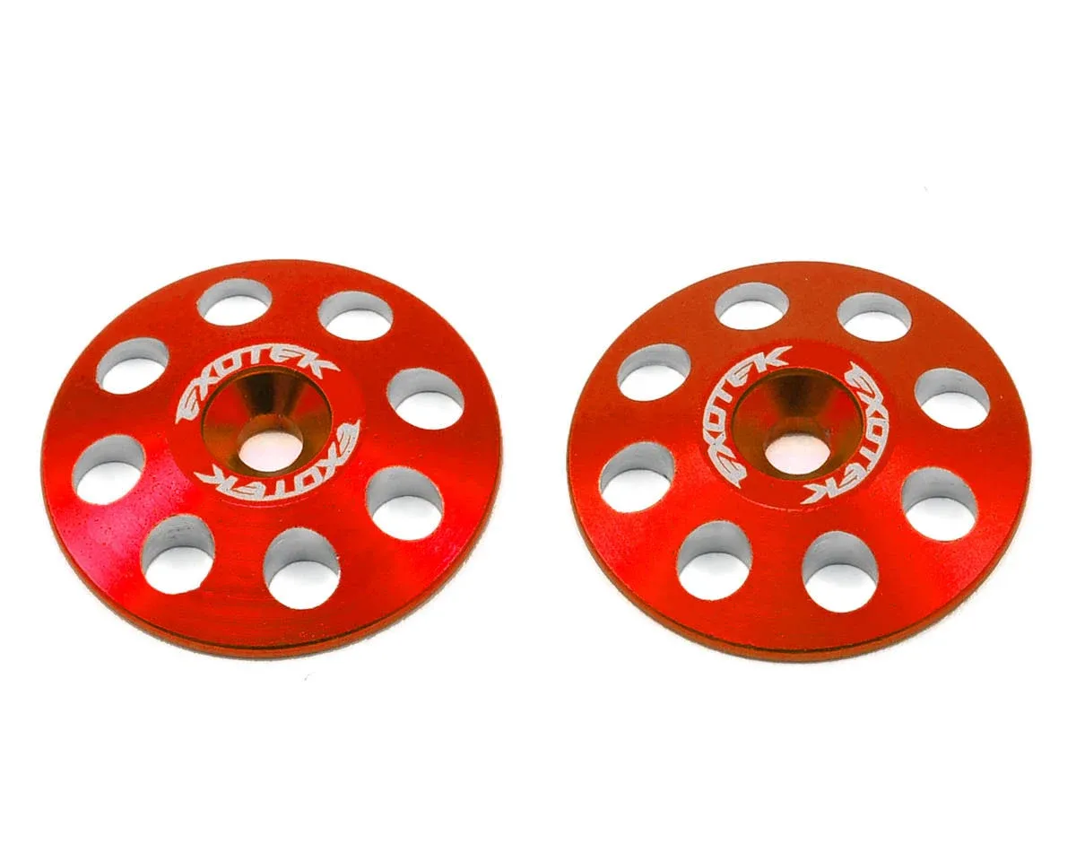 Exotek 1/8 Buggy XL Wing Buttons 22mm (2) Red