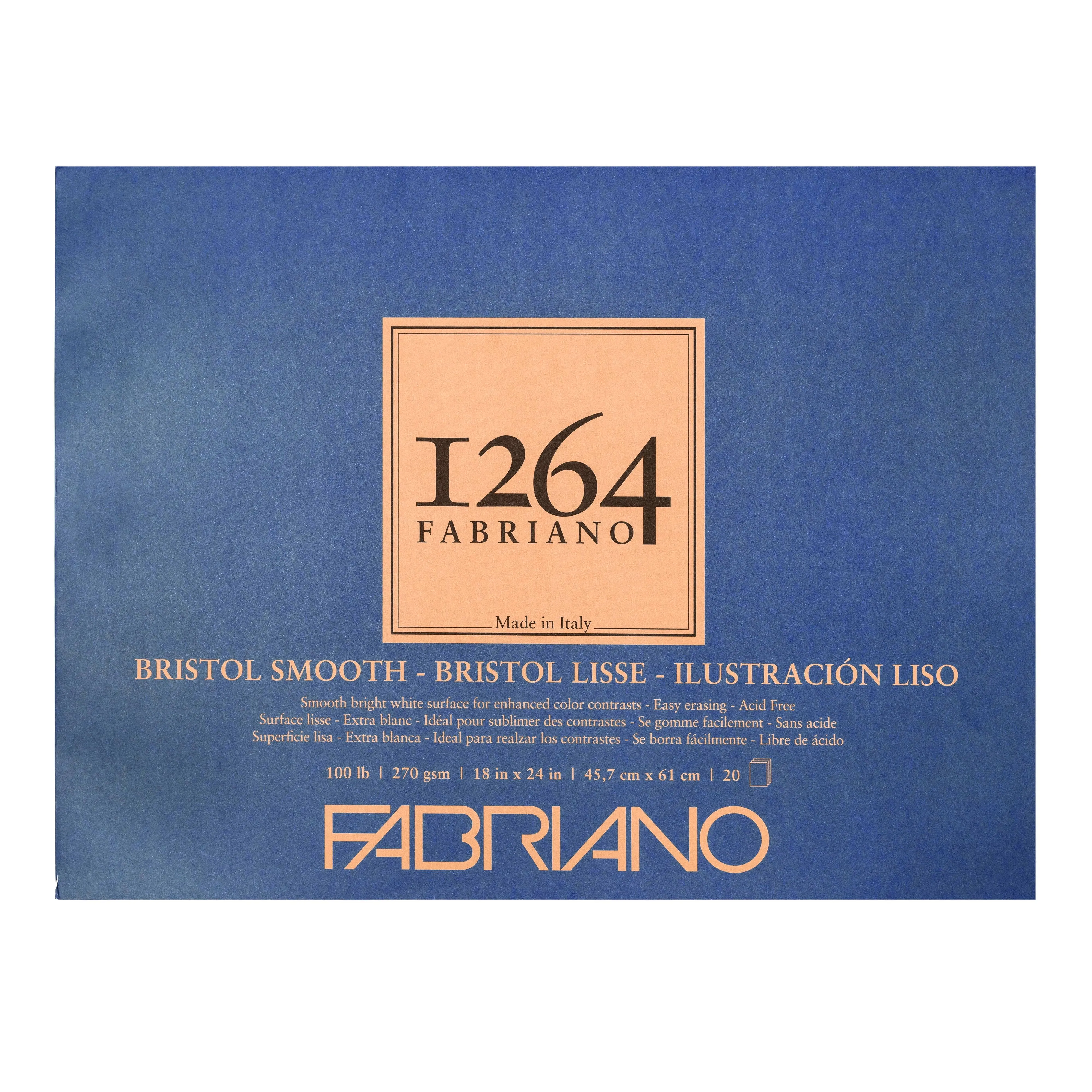 Fabriano 1264 Bristol Pad - 18" x 24", Smooth