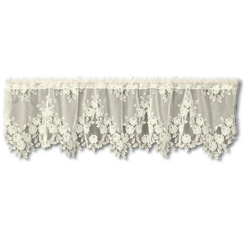 Heritage Lace Tea Rose Valance Ecru