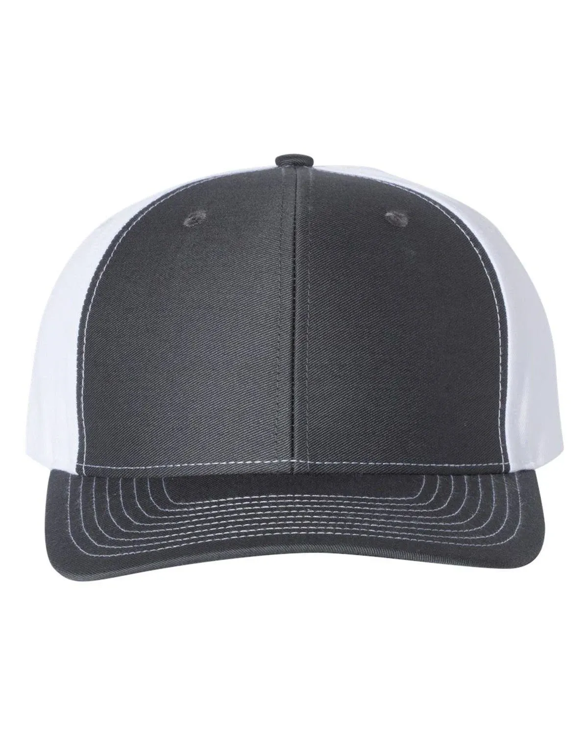 Richardson 312 - Twill Back Trucker Cap Adjustable Charcoal/ White