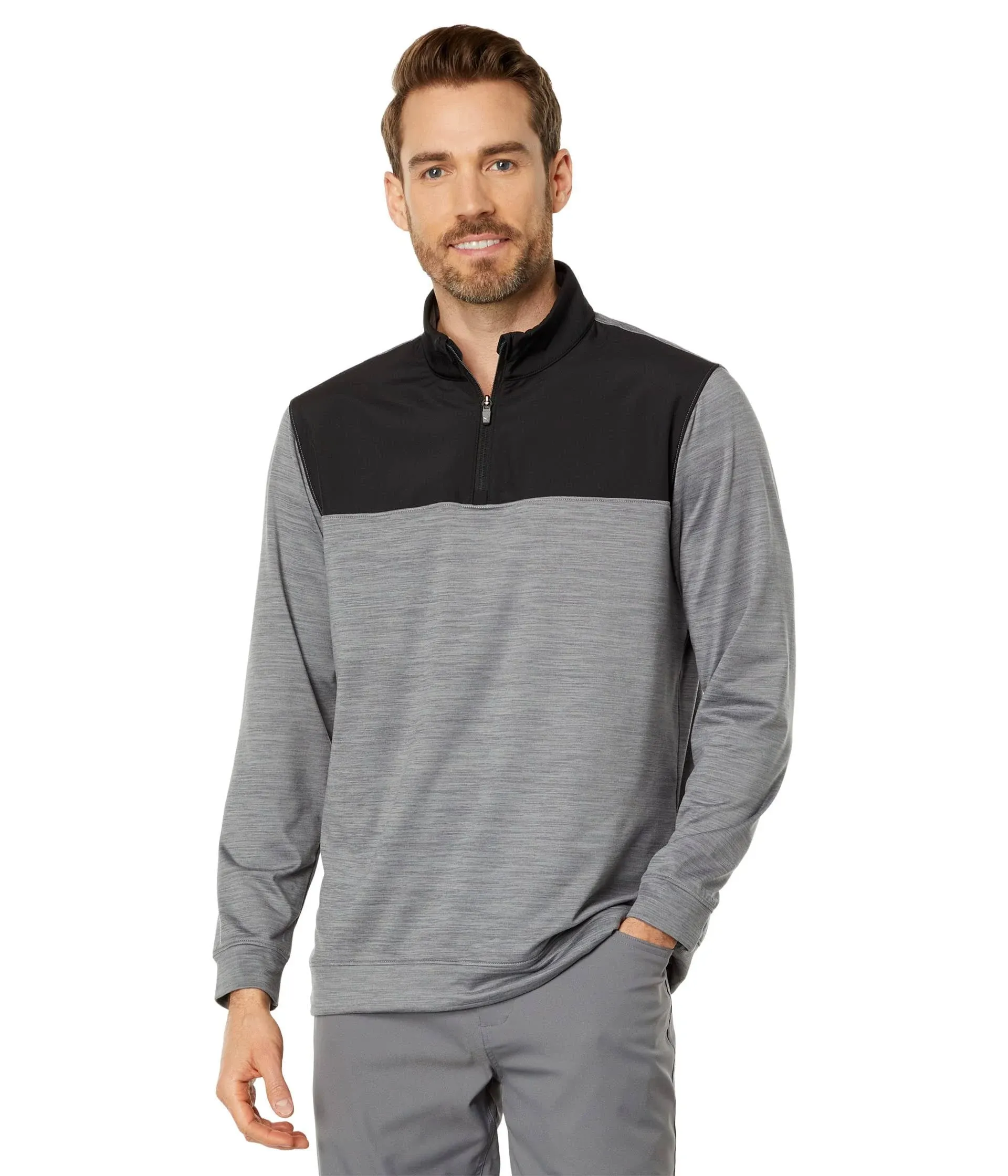 PUMA GOLF Men's Cloudspun Colorblock 1/4 Zip