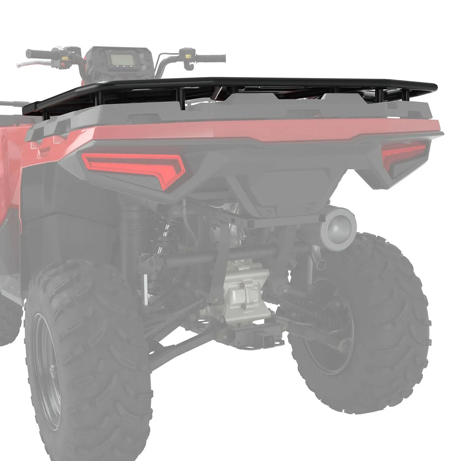 Polaris New OEM, Rear Utility Rack, Extra Durable Tubular Steel Rack, 2884843