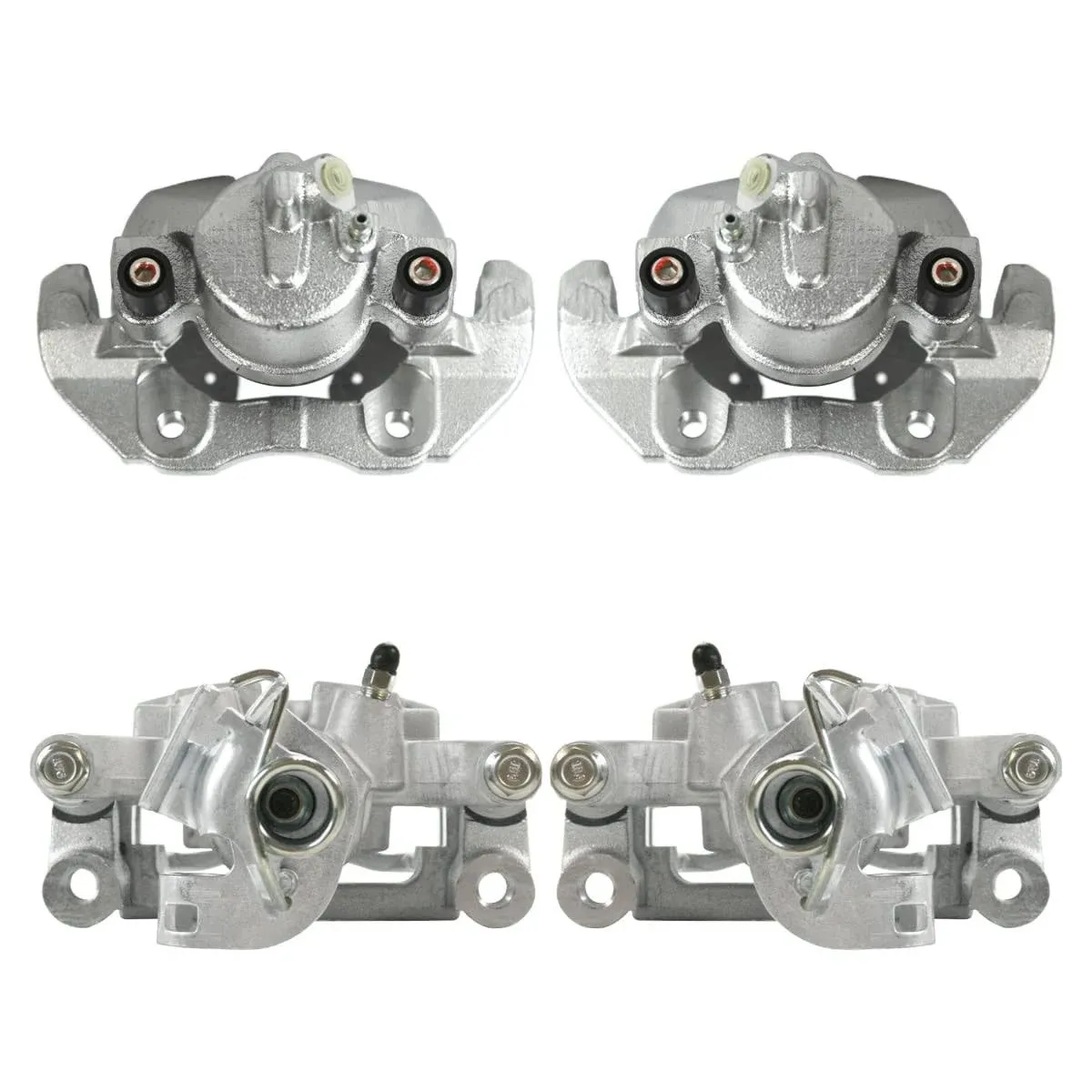 Front and Rear Brake Calipers with Bracket Set of 4 for 2005-2009 Buick LaCrosse