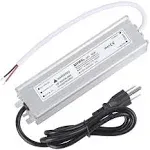 NIYIPXL LED Driver 60 Watts 24V DC Low Voltage Transformer Waterproof IP67 LED Power Supply