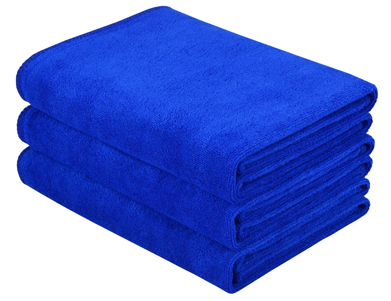 MICROFIBER Exercise Fitness Home Gyms Towels for Men Dark Blue 3-pack