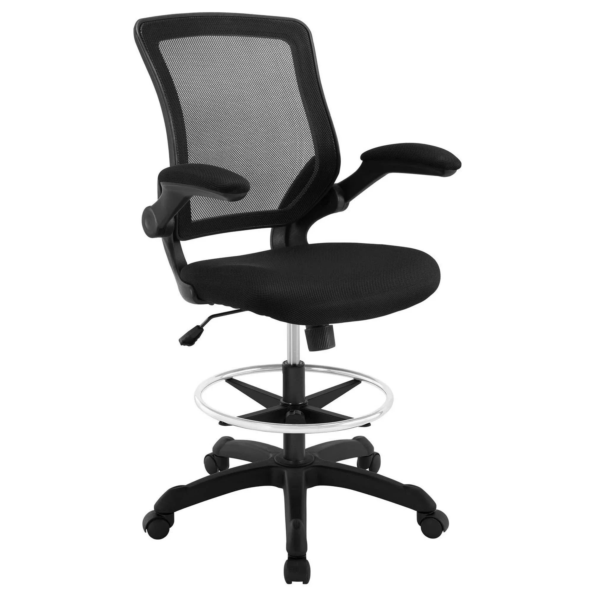 Modway Veer Black Drafting Chair