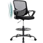 Drafting Chair Tall Office Chair Standing Desk Chair Counter Height Office Ch...