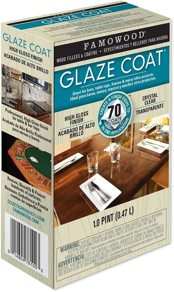 Famowood 1 Pint Glaze Coat Clear Epoxy Kit