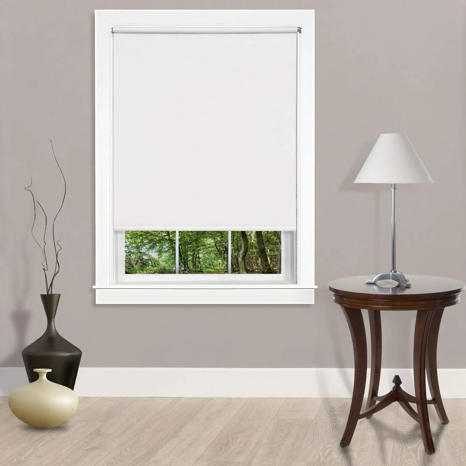 Ben&Jonah PrimeHome Collection Cordless Tear Down Light Filtering Window Shade 37x72 White