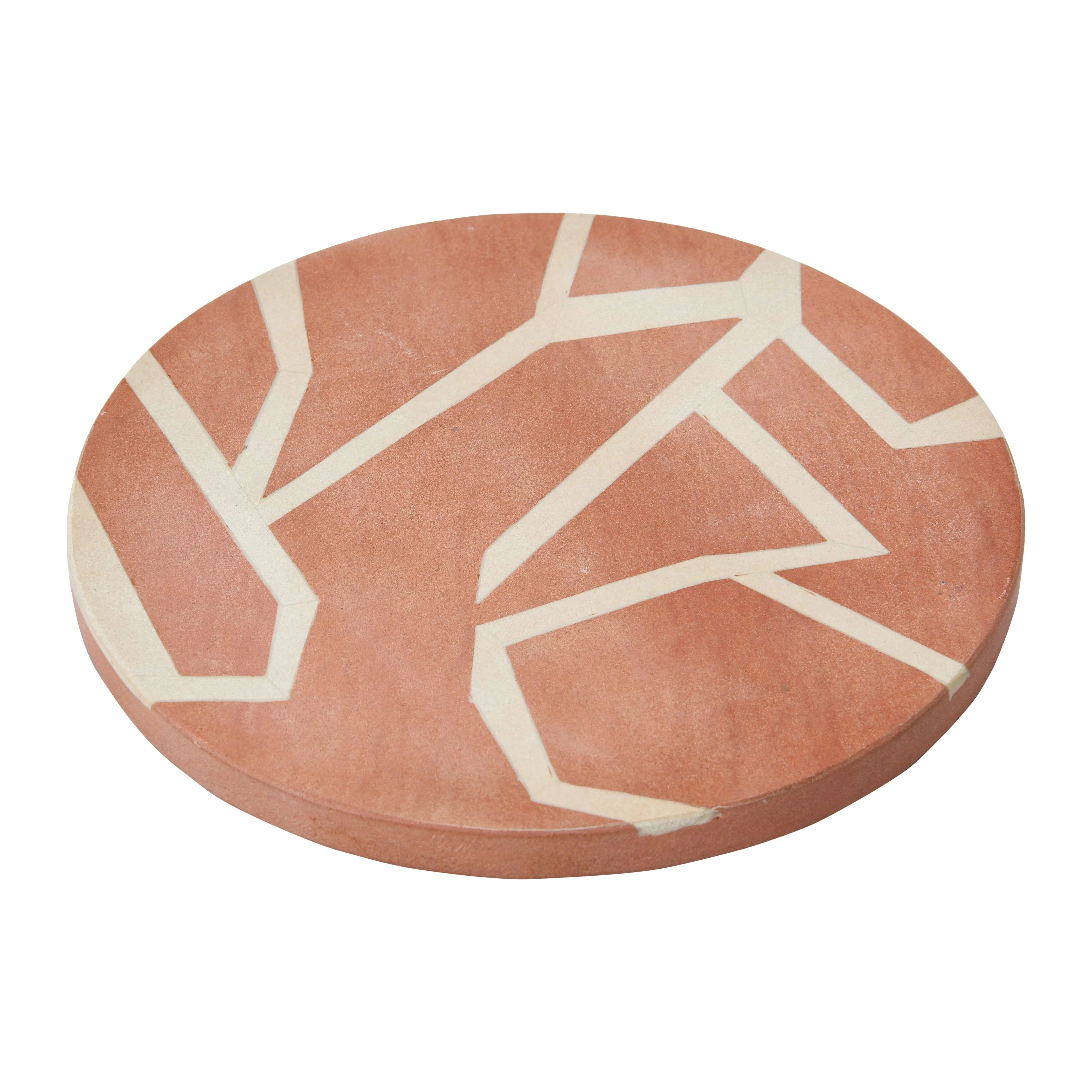 10" Terracotta Round Sandstone Trivet