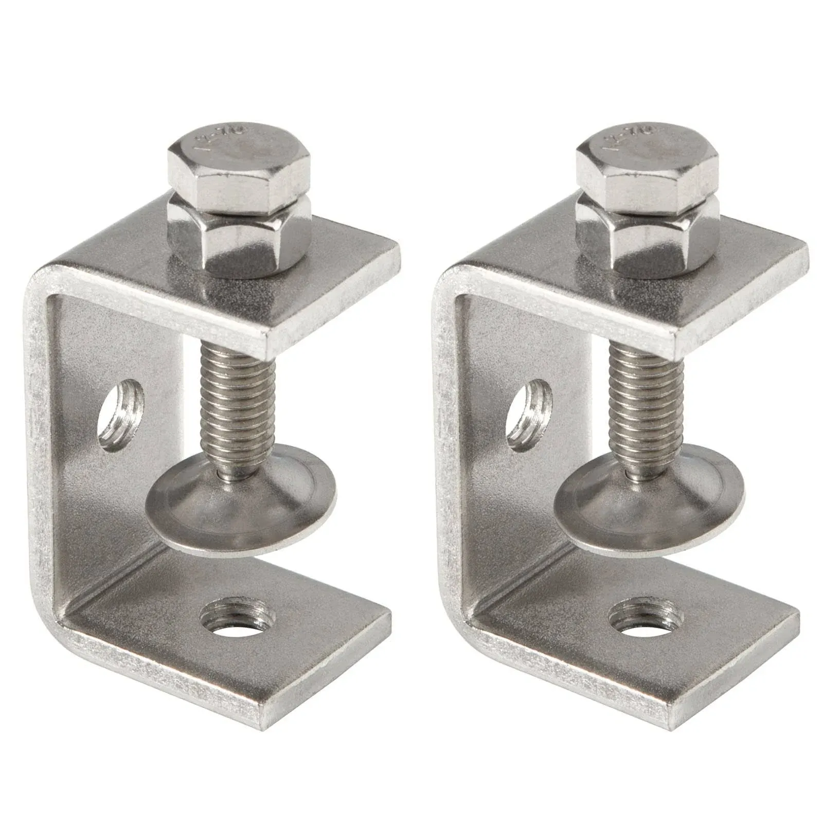 2Pcs C-Clamp 304 Stainless Steel G-Clamp Tiger Clamp Heavy Duty Woodworking Clam