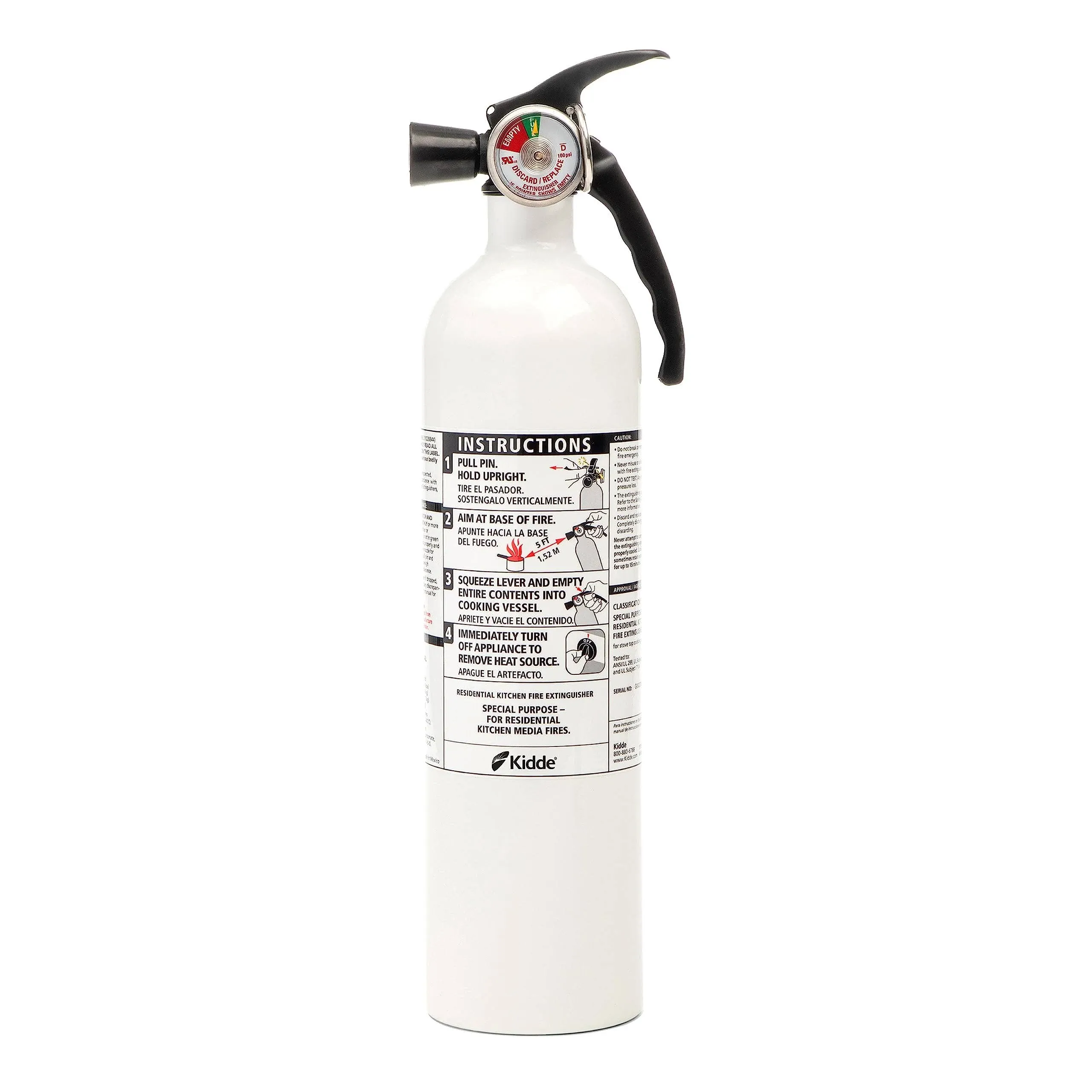 KID21008173MTL<wbr/>, Kitchen Fire Extinguisher, 1 Each, White