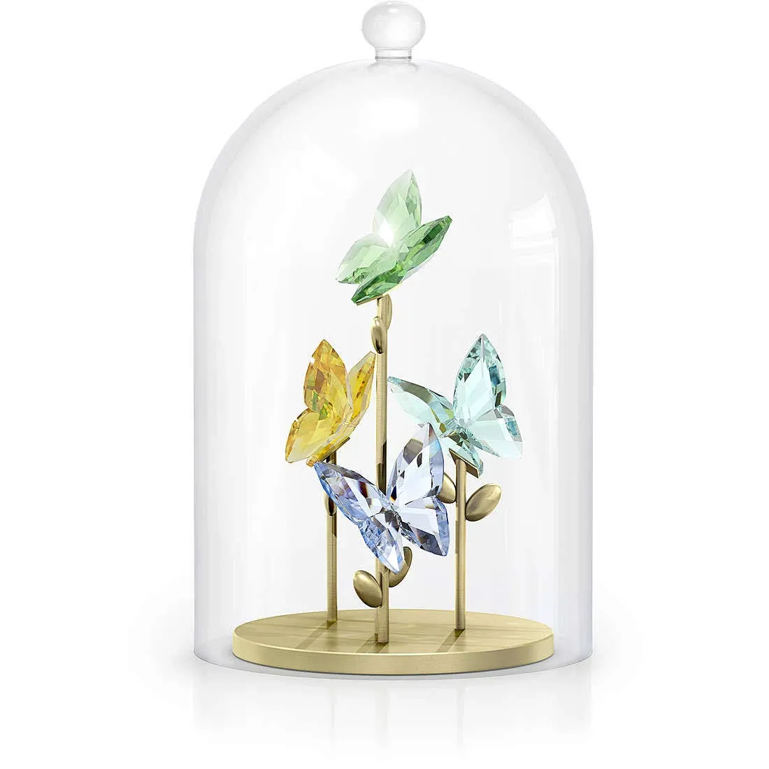 SWAROVSKI CRYSTAL JUNGLE BEATS BELL JAR BUTTERFLY 5619219.NEW IN BOX