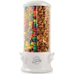 Handy Gourmet Original Triple Candy Machine-Fun Candy & Nut Dispenser-New & Improved (Pearl White), Standard