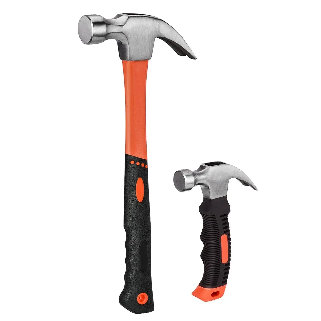 2 Piece Hammer Setincludes 1 Pack 8 Oz Mini Stubby Claw Hammer And 1 Pack 16 Oz 