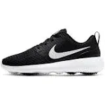 Nike Juniors Roshe G Golf Shoes Black/Metallic White 3