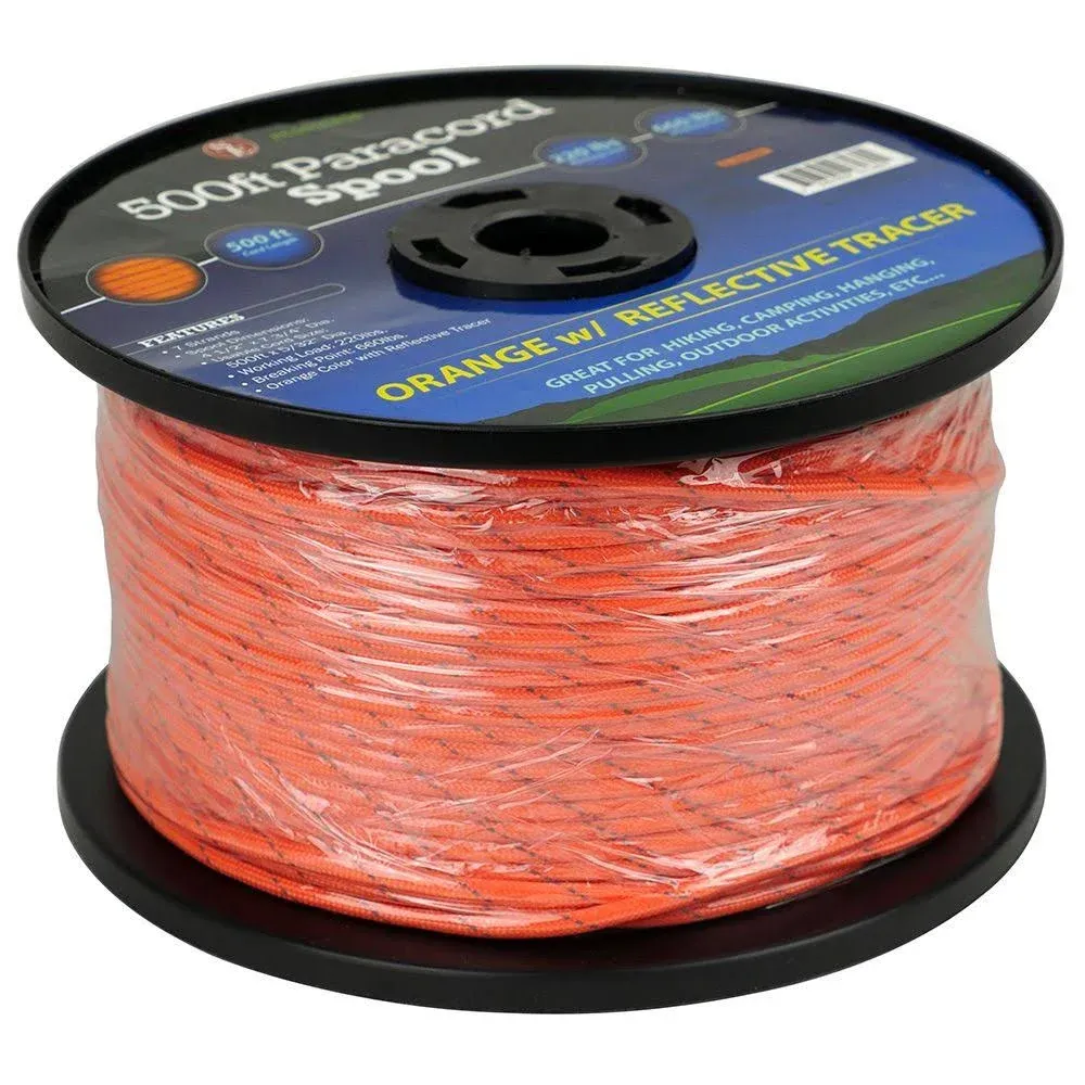 SE Pc503or55 Survivor Series Emergency Orange with Reflective Tracer 7-Strand 550 ...