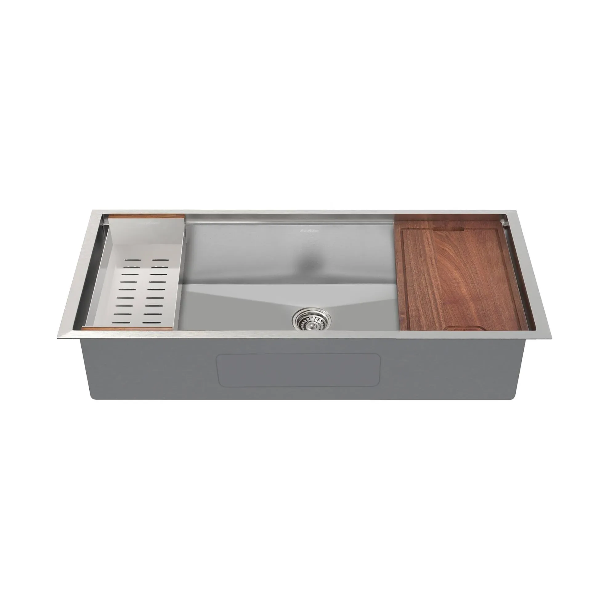 Rivage 45 x 19 Single Basin Undermount Kitchen Workstation Sink