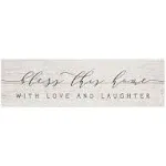 Simply Said, INC Vintage Pallet Boards 7" x 24" Wood Sign VPB1012- Bless This Home with Love and Laughter